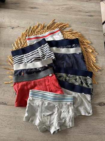 Lot 9 boxers slips tape à l’œil 2 ans