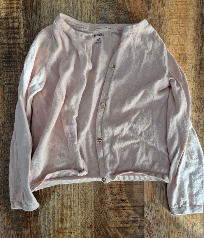 Gilet cardigan rose 4 ans kiabi