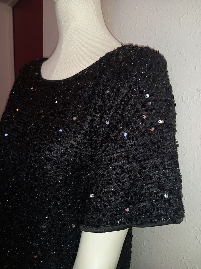 Robe courte ornée sequins M - photo numéro 3
