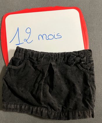 Jupe velours 12 mois