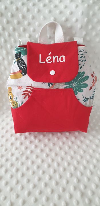 Sac a dos personnaliser tissus aux choix .