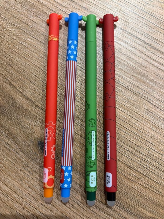 4 stylos encre effaçable Marvel - photo numéro 3