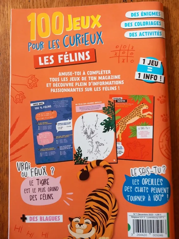 Livre de jeux Les félins. - photo numéro 2