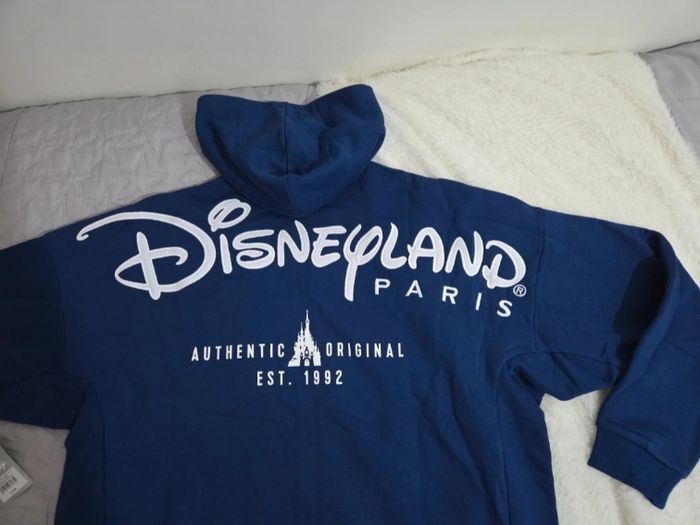 Sweat zip à capuche logo ©️ Disneyland Paris✨️ taille L +1 goodies 🎁 Disney offert