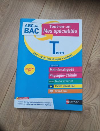 Livre de maths, physique chimie et maths expertes