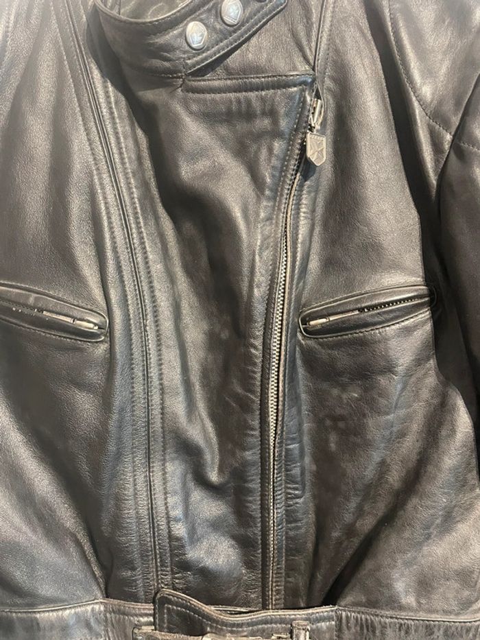 Veste style perfecto Moto vintage Harro - photo numéro 5