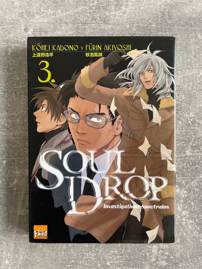 Manga Soul drop investigations spectrales tome 3 en version française.