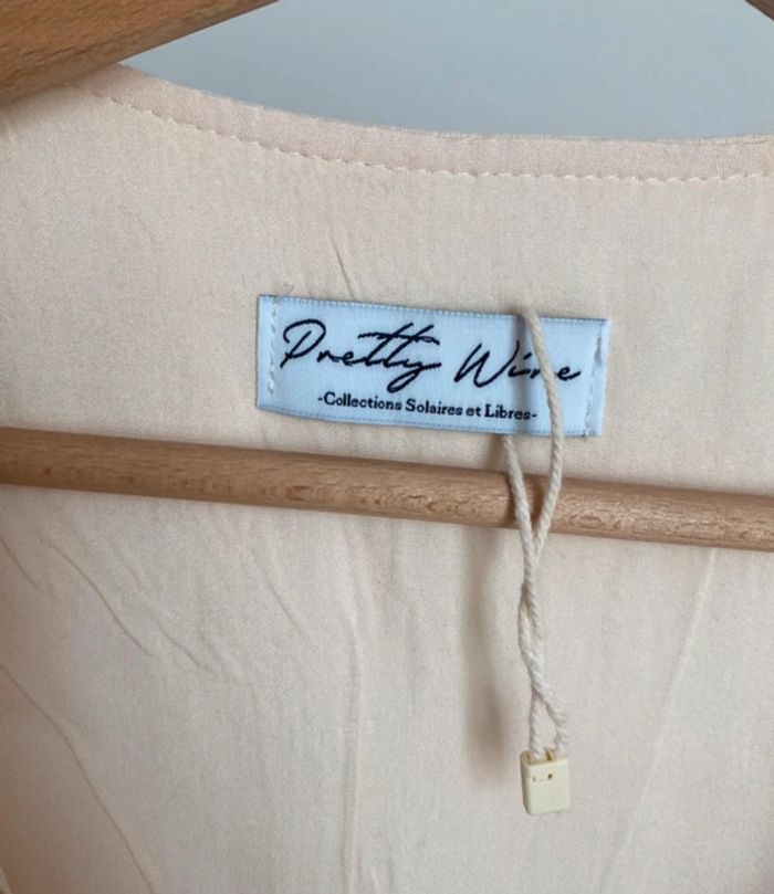 Gilet sans manches brodé fleuri Pretty Wire taille S/M - photo numéro 5