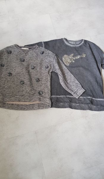 Lot 2 sweat zara 9/10 ans