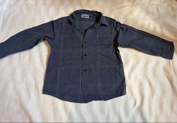 Chemise carreaux 4 ans coton