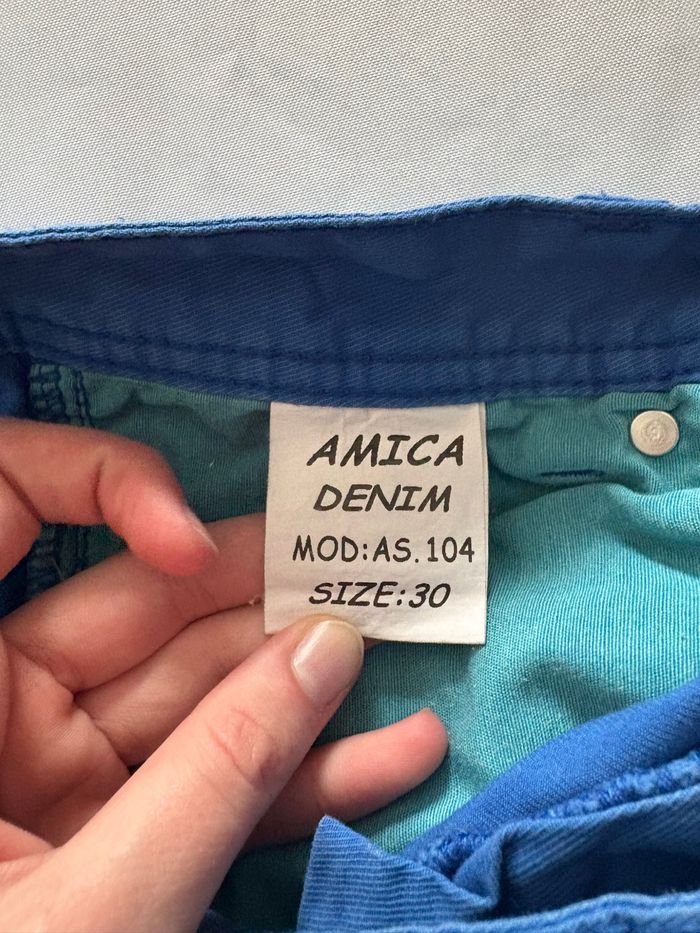 Bermuda bleu électrique - Amica Denim - L/40-W.30 - photo numéro 6
