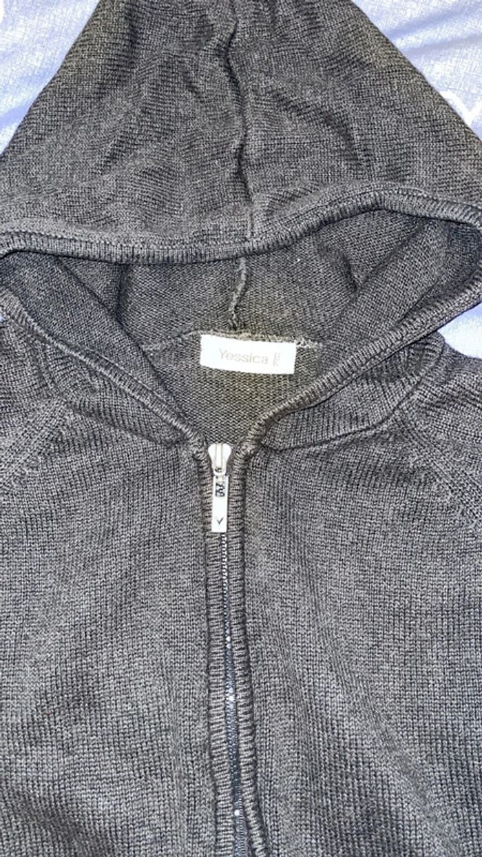 Gilet gris foncé taille S - photo numéro 2