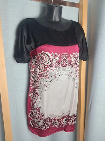 Liu Jo haut long tunique en soie T.46 en tbe