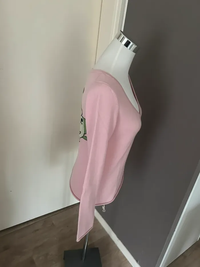 Los angeles pull 100 %, cachemire, rose, femme, taille M - photo numéro 3