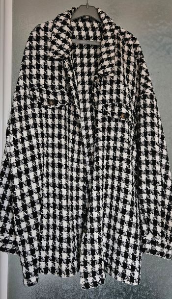 Veste/sur chemise pieds de poule