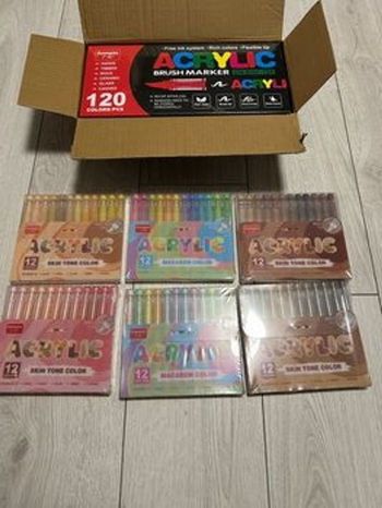 120 feutres acryliques guangNa 