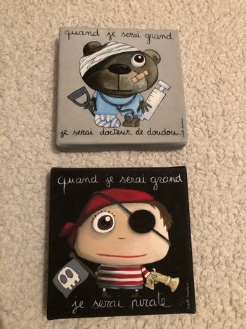 Lot de 2 cadres enfant quand je serai grand