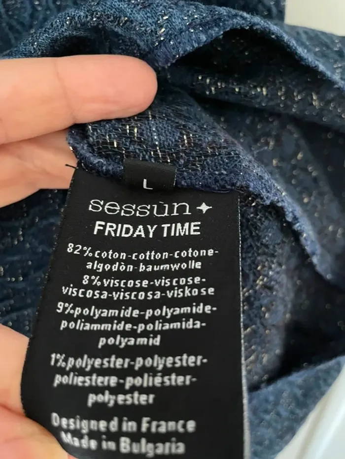 Robe sessun Friday time bleu marine taille L - photo numéro 5