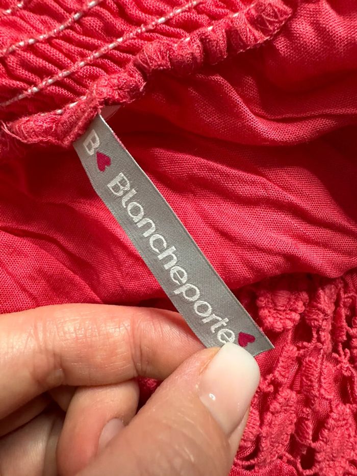 Blouse en dentelle rose fuchsia Blancheporte T38/40 M/L - photo numéro 7