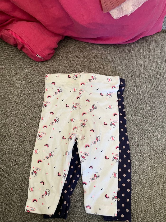 Lot 5 leggings bébé 3 mois - photo numéro 2