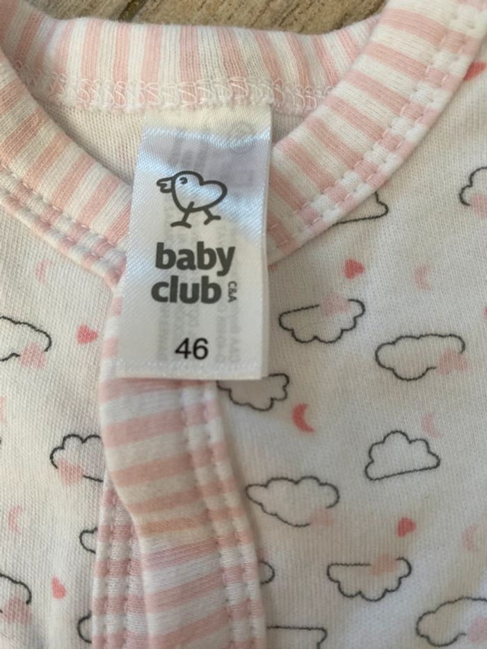 Pyjama blanc et rose 46cm - photo numéro 2