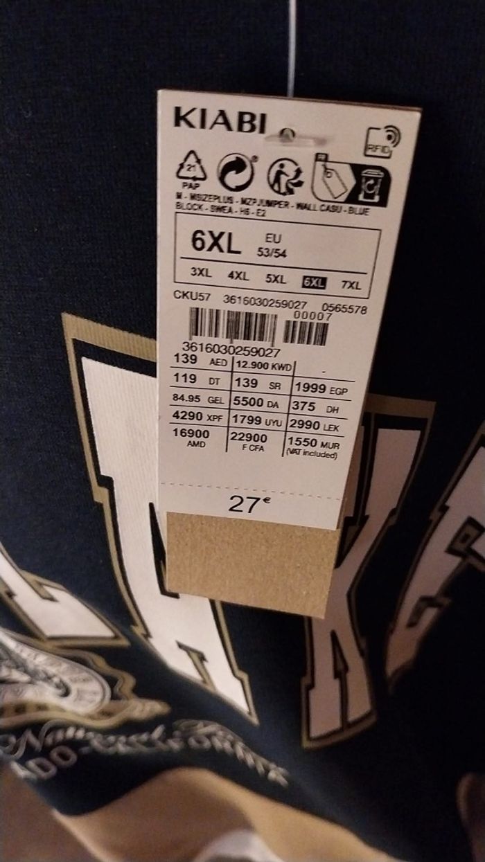Sweat à capuche homme T.6XL Kiabi - photo numéro 2