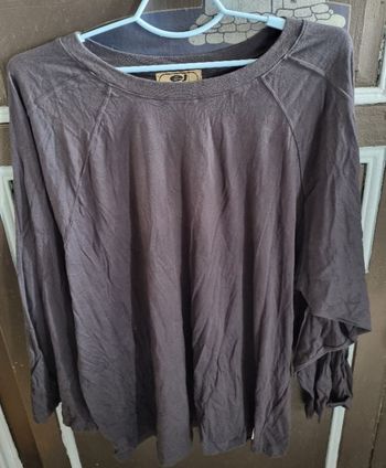 T-shirt à manches longues imprimée au dos taille 5xl-6xl