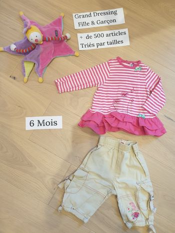 Ensemble fille 6 mois 3 pommes et orchestra
