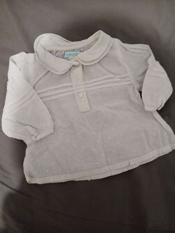Chemisier blanc _ 3 mois
