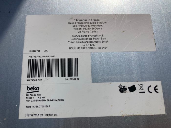 Carte électronique pour plaque à induction Beko - photo numéro 6