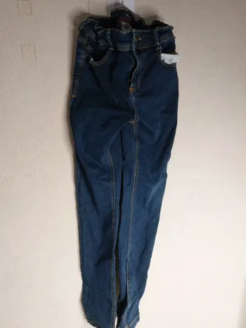 Pantalon jeans bleu skinny " Tape à l'oeil"