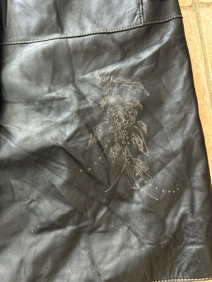 Veste simili cuir en 38 - photo numéro 2