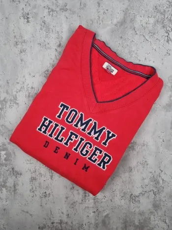 Robe pull Tommy Hilfiger rouge – Taille XS Femmes (mesures en photos)