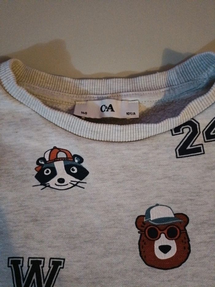 Pull c&A animaux de la forêt 10 ans - photo numéro 5