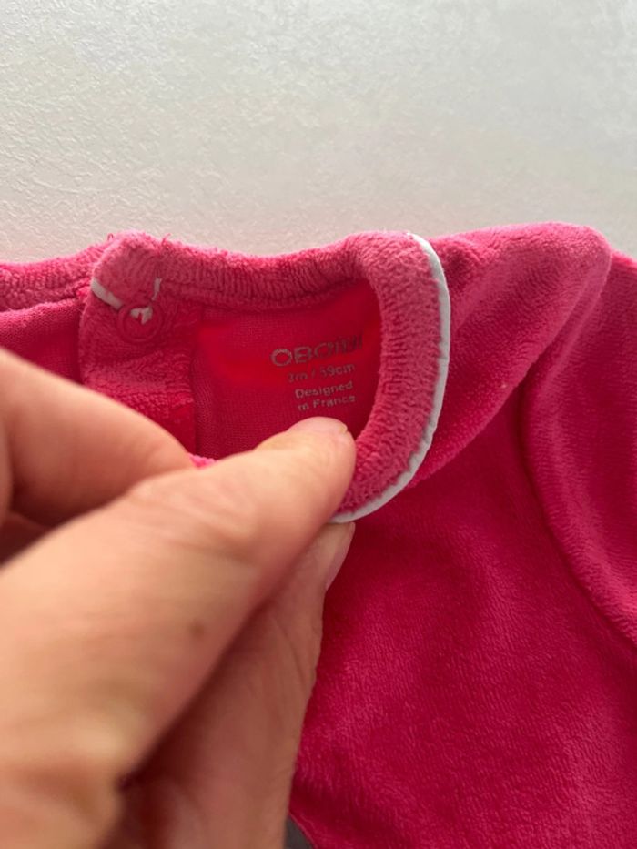 Lot de deux pyjamas Obaibi 3 mois - photo numéro 5
