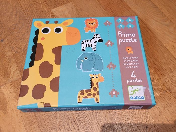 Lot de 4 puzzles animaux