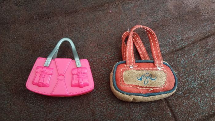 Lot de 2 petits SACS pour poupée Barbie