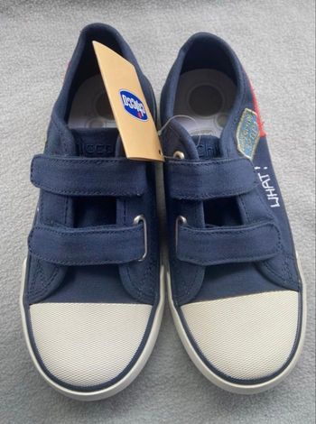 Chaussures en toile à scratch Chicco été bleu marine 31 neuve