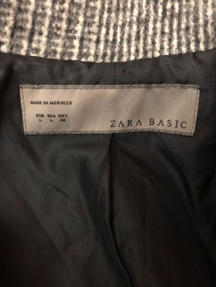 🖤Joli manteau à carreaux en laine alpaga Zara vintage 2000 Y2K wool alpaca coat🩶 - photo numéro 12