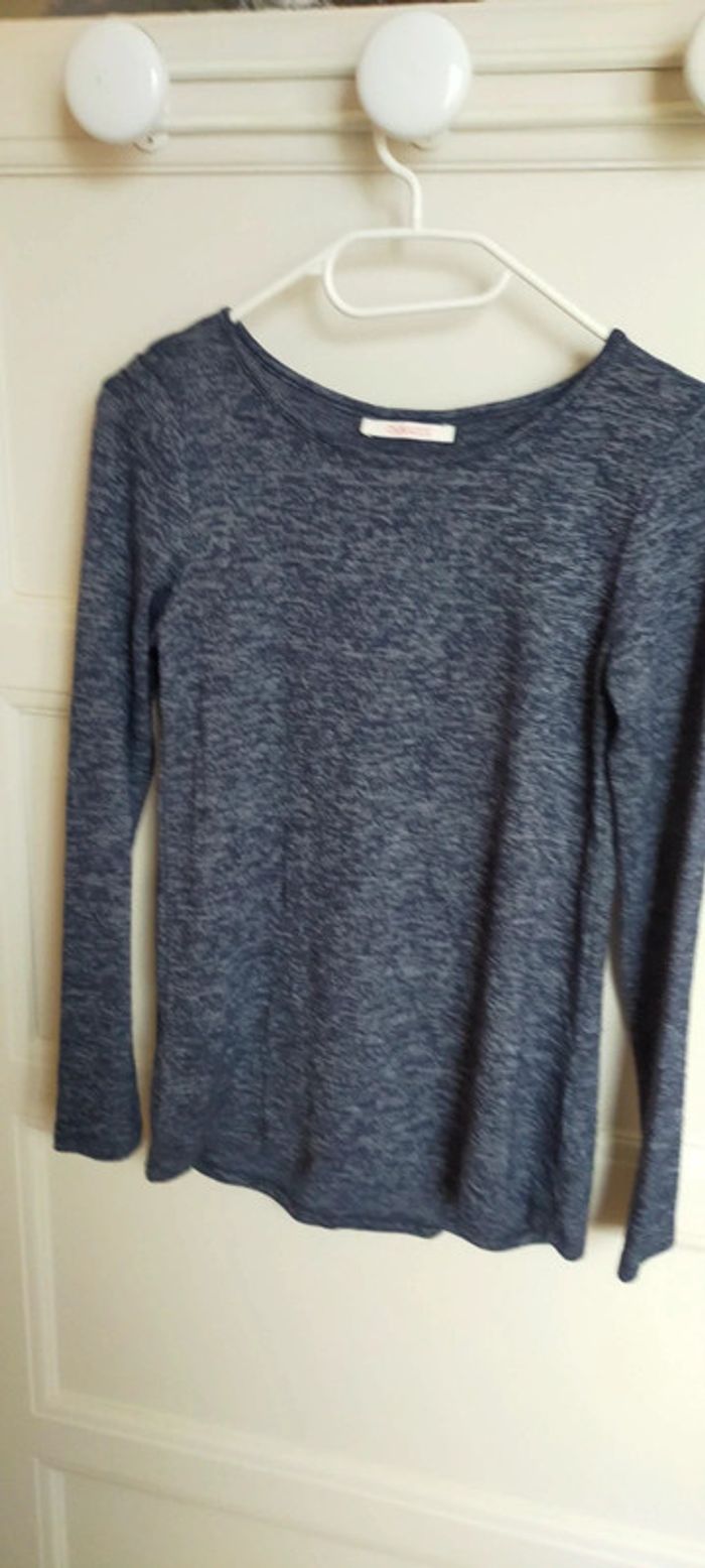 Pull chiné bleu Camaïeu - photo numéro 2