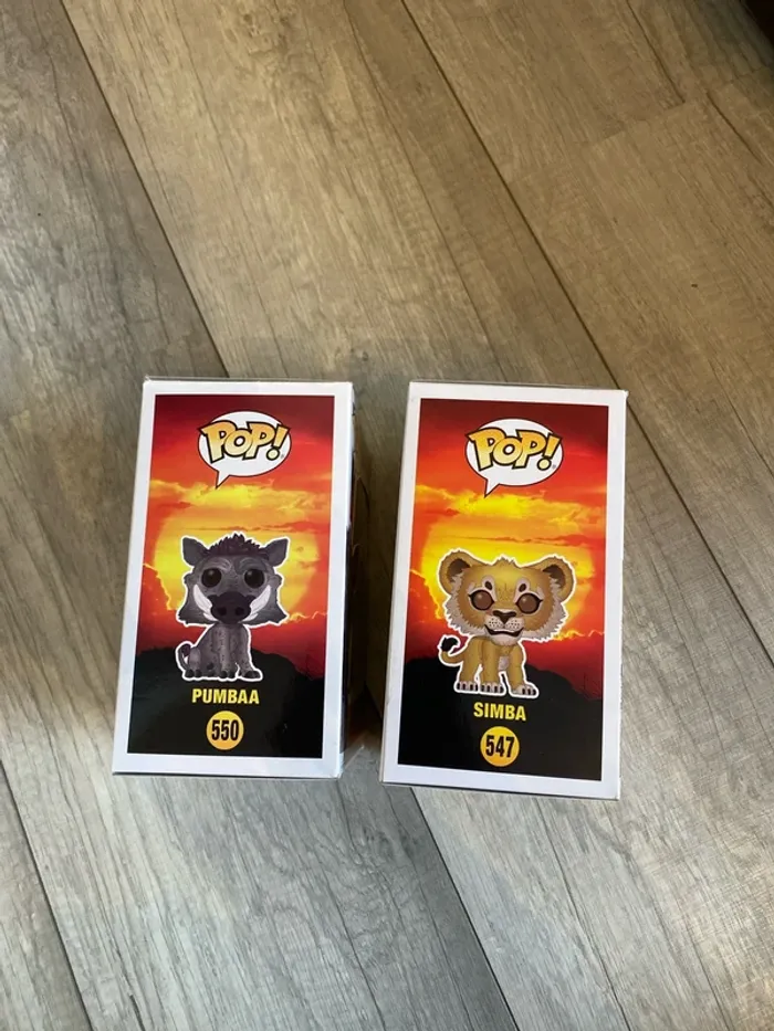 lot de 2 POP le roi lion simba et pumba (550,547) - photo numéro 4