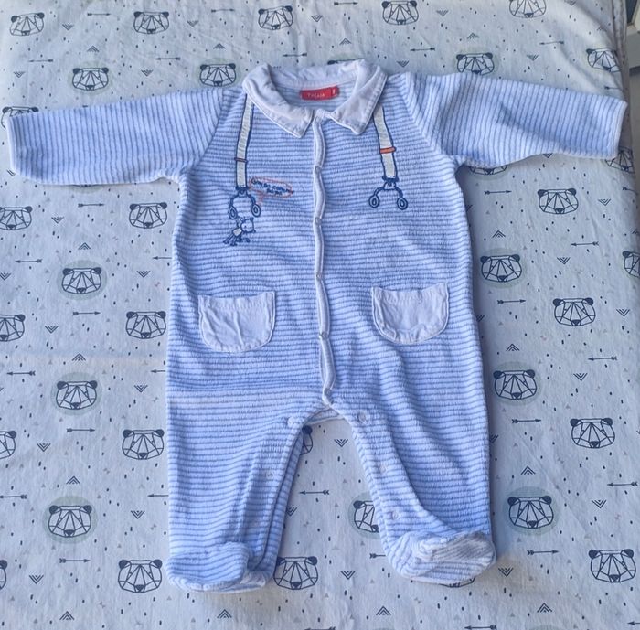 Lot pyjamas velours taille 6 mois - photo numéro 8