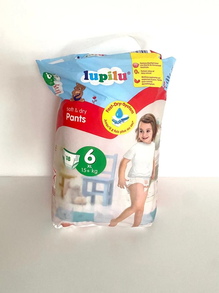 Pack 18 couches Pants Lupilu taille 6 +15kg NEUF