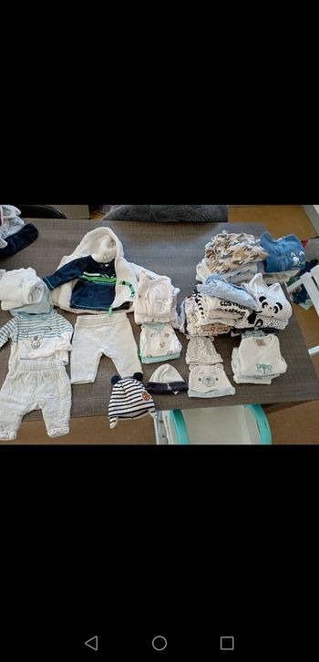 Lot garçon 0-1 mois.