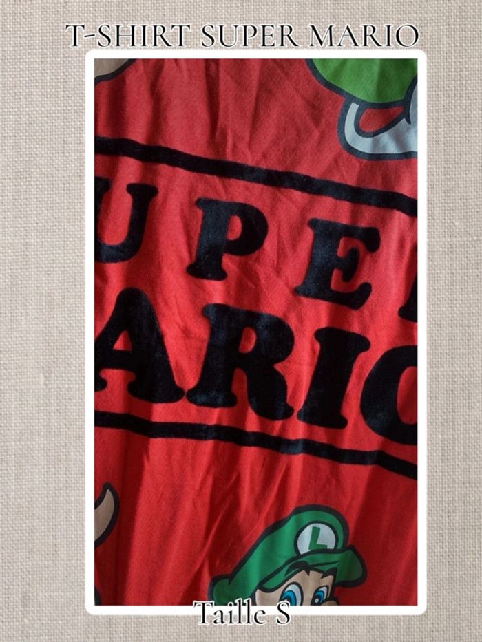 T-shirt rouge - super mario - Taille S - Neuf - photo numéro 4