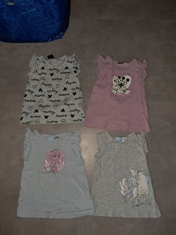 Tee shirt minnie et reine des neiges