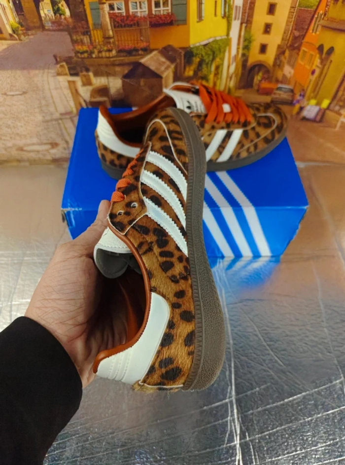 Adidas Samba Preloved Léopard Orange 42 - photo numéro 2
