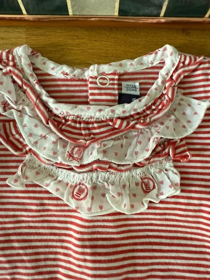 T-shirt marinière Sergent Major fille 6 mois - photo numéro 3