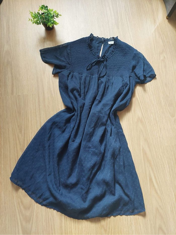 Robe bleue foncée fluide légère Pimkie T.S TBE 👗 - photo numéro 2