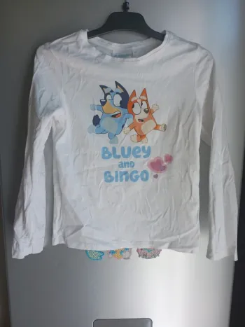 Tee shirt manches longues fille bluey